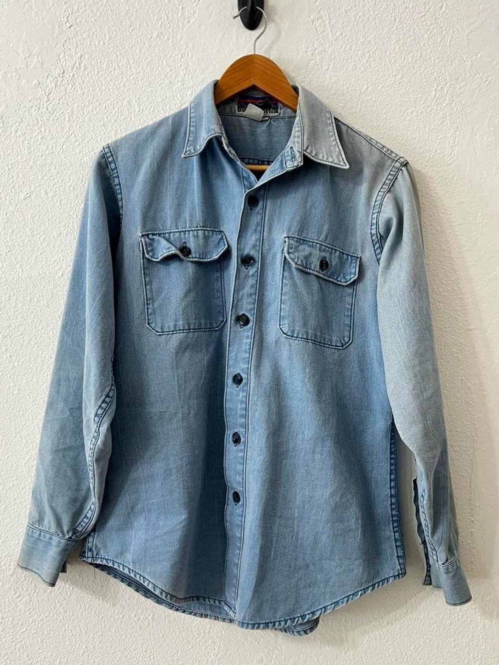 Patagonia Men’s M Big Label Vintage Canvas Work Shirt 70s/80s Utility Button-Up